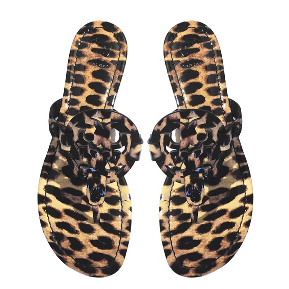 leopard miller sandals